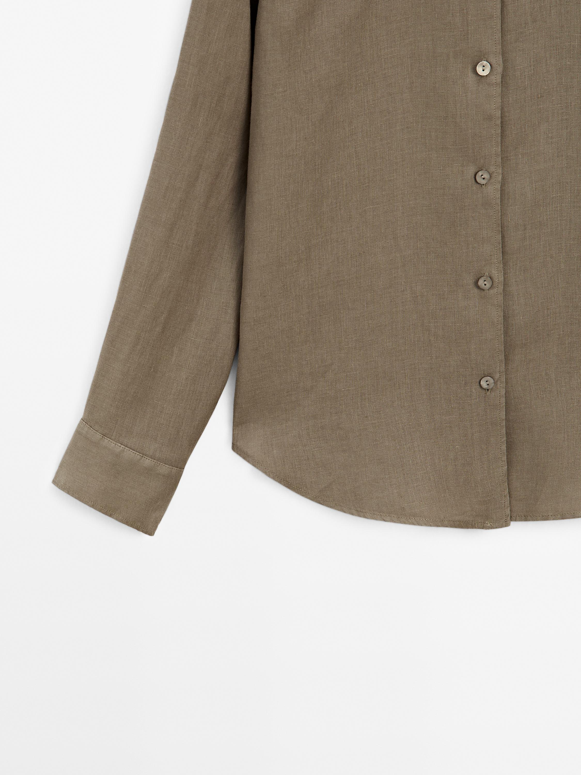 Flowing 100% linen shirt